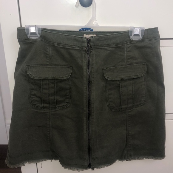 Twill A-Line Zip Up Hollister Skirt - Picture 2 of 3